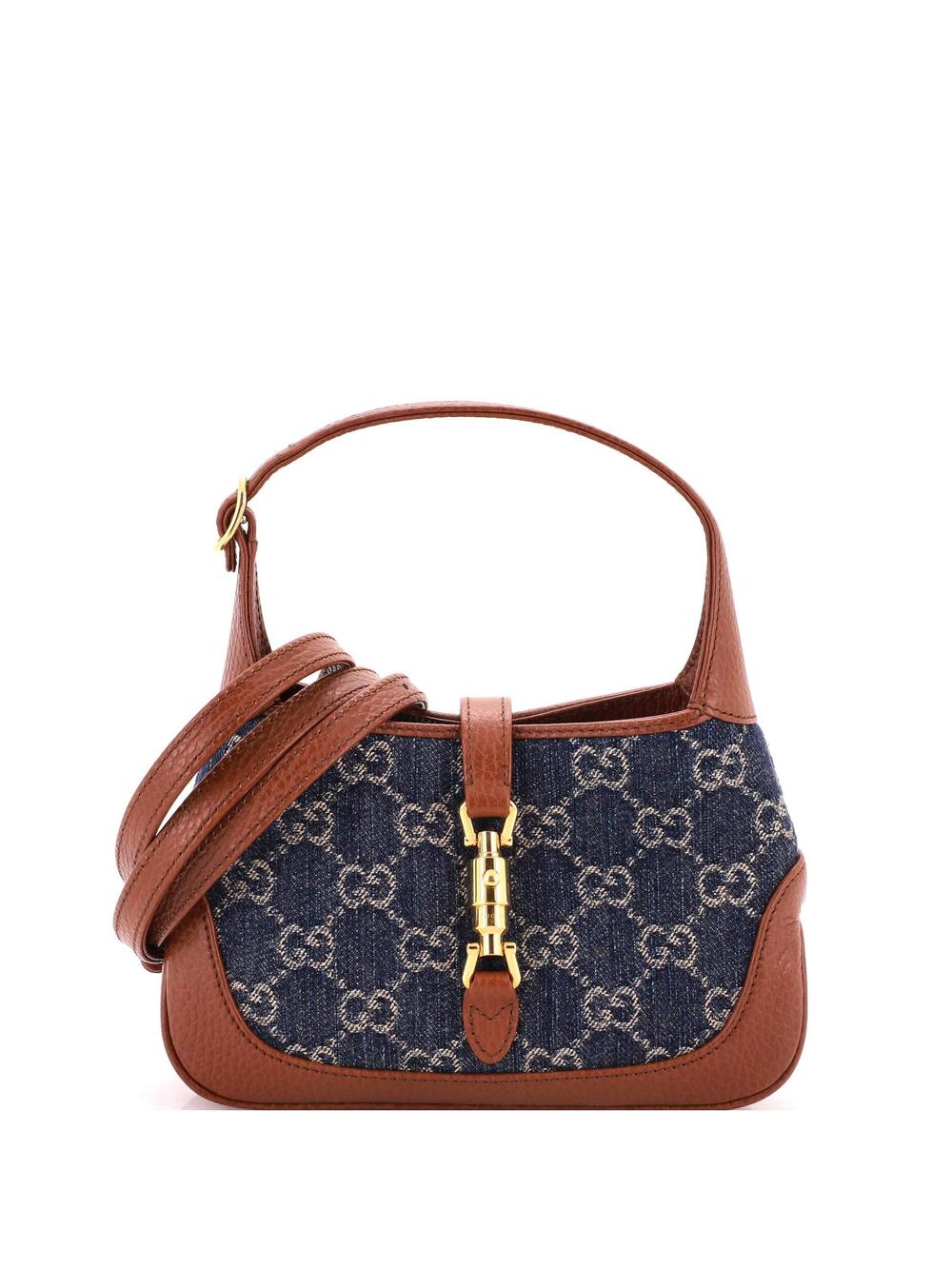 Gucci Jackie Hobo Gg Denim Mini #349292G19B